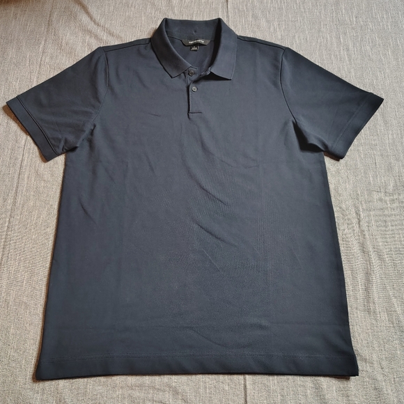 Mercer Mettle Polo Shirt Size Large Navy Short Sleeve Casual Golf - Picture 1 of 8
